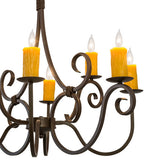 36"L Clifton 8 Lt Oblong Victorian Chandelier