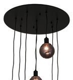 28"W Bola 8 Lt Cascading Contemporary Pendant