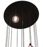 34"W Bola 14 Lt Modern Cascading Pendant