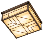 13"Sq Santa Fe Flushmount