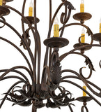 54"L Windsor 18 Lt Oblong Victorian Chandelier