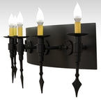 36"W Warwick Gothic 5 Lt Vanity Wall Sconce