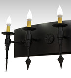 36"W Warwick Gothic 5 Lt Vanity Wall Sconce
