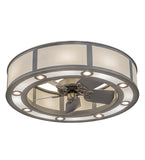 44"W Smythe Craftsman Chandel-Air Ceiling Fan
