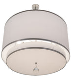 48"W Cilindro 2 Tier Textrene Modern Pendant