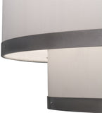 48"W Cilindro 2 Tier Textrene Modern Pendant