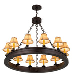 39"W Sullivan Ranch 12 Lt Southwest Chandelier
