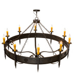 66"W Calandra 10 Lt Gothic Rustic Lodge Chandelier