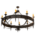 66"W Calandra 10 Lt Gothic Rustic Lodge Chandelier