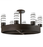48"W Molle Cilindro 8 Lt Contemporary Chandelier