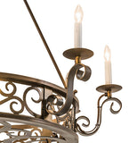 36"W Delano 8 Lt Victorian Gothic Chandelier