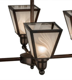 27"W Metro White Baroque 4 Lt Modern Chandelier