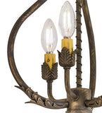12"W Antonia 3 Lt Victorian Chandelier