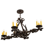 42"L Elianna 12 Lt Oblong Victorian Chandelier