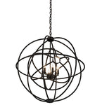 30"W Atom Enerjisi 6 Lt Contemporary Chandelier