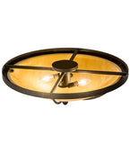 24"W Dominga Mission Flush Mount