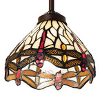 7"W Tiffany Hanginghead Dragonfly Pendant