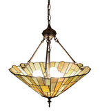 21"W Delta Jadestone Inverted Pendant