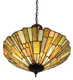21"W Delta Jadestone Inverted Pendant