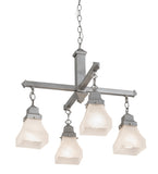 24"W Bungalow 4 Lt Mission Chandelier