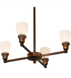 26"W Revival Goblet 4 Lt Chandelier