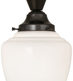 8"W Revival Schoolhouse Semi-Flushmount