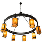 84"W Beartooth 8 Lt Rustic Lodge Chandelier