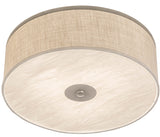 24"W Cilindro Modern Textrene Flush Mount