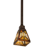 5"Sq Nuevo Tiffany Mission Southwest Pendant