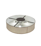 36"W Cilindro Textrene Contemporary Flush Mount
