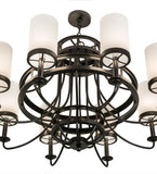 46"W Saxony 8 Lt Contemporary Chandelier