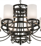 46"W Saxony 8 Lt Contemporary Chandelier