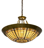 28"W Fleur-de-Lite Inverted Pendant