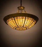 28"W Fleur-de-Lite Inverted Pendant