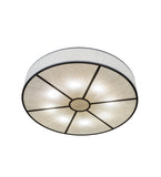 48"W Cilindro Textrene Traditional Flush Mount