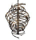 24"W Cyclone 13 Lt Contemporary Chandelier