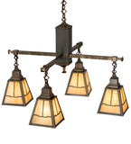30"W Valley View Mission 4 LT Chandelier