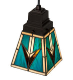 5"Sq Valencia Mission Mini Pendant