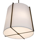 24"W Cilindro Structure Contemporary Pendant