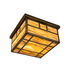 20"Sq Hyde Park Double Bar Mission Outdoor Flush Mount
