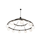 96"W Bola Tavern 20 Lt Two Tier Contemporary Chandelier