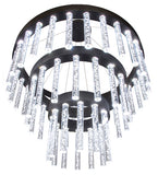 60"W Aquagen Three Tier Glam Chandelier