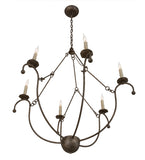 32"W Vienna 6 Lt Victorian Chandelier