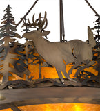 58"W Deer at Dusk Inverted Pendant