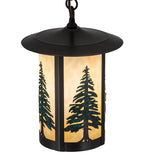 10"W Fulton Tall Pines Outdoor Pendant