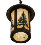10"W Fulton Tall Pines Outdoor Pendant