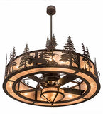 54"W Moose at Dusk Chandel-Air Ceiling Fan
