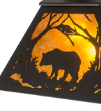 16"Sq Bear at Dawn Pendant