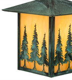 9"Sq Seneca Tall Pines Outdoor Pendant