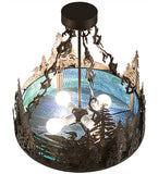 20"W Loon Semi-Flush Mount
